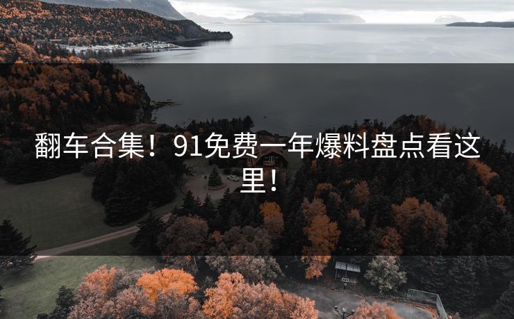 翻车合集！91免费一年爆料盘点看这里！