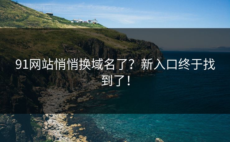 91网站悄悄换域名了？新入口终于找到了！